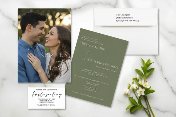 Wedding Invitation Insert Cards design example 2